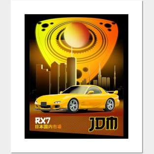 JDM RX7 Posters and Art